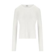 Cruna Round-neck Knitwear White, Dam