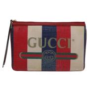 Gucci Vintage Pre-owned Canvas kuvertvskor Multicolor, Dam