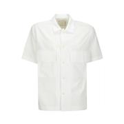 Sacai Short Sleeve Shirts White, Herr