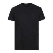 Emporio Armani Klassisk Svart Bomull T-shirt Black, Herr