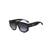 Isabel Marant Svarta solglasögon med mörkgrå linser Black, Dam