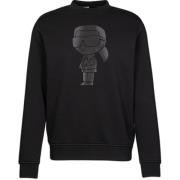 Karl Lagerfeld Sweatshirts Hoodies Black, Herr