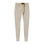 White Sand Slim-fit Trousers Beige, Herr