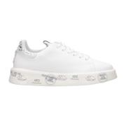 Premiata Vita Läder Sneakers med Rund Tå White, Dam