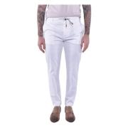 Eleventy Trousers White, Herr