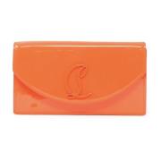 Christian Louboutin Orange Patent Clutch Loubi54 Orange, Dam