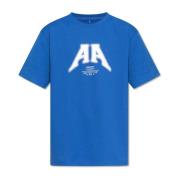 Ader Error T-shirt med logotyp Blue, Unisex