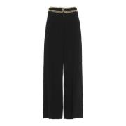 Moschino Wide Trousers Black, Dam