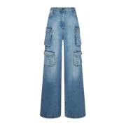 Ballantyne Wide Jeans Blue, Dam