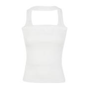 Courrèges Ärmlös topp White, Dam