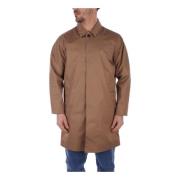 Barbour Single-Breasted Coats Brown, Herr