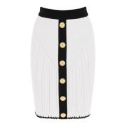 Balmain Pencil Skirts White, Dam