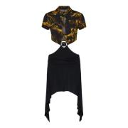 Versace Jeans Couture Midi Dresses Black, Dam