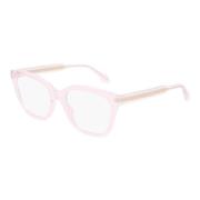 Gucci Transparent Ljusrosa Glasögonbågar Pink, Dam