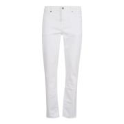 7 For All Mankind Luxe Performance White Slimmy Jeans White, Herr