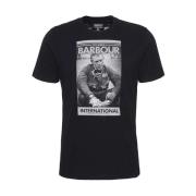 Barbour T-Shirts Black, Herr