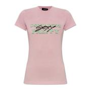 Dsquared2 Tryckt T-shirt Pink, Dam