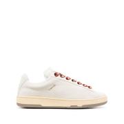 Lanvin Vita Låg-Top Lite Curb Sneakers White, Herr