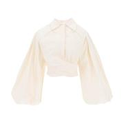 Jacquemus Klassisk Vit Button-Up Skjorta White, Dam