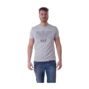 Emporio Armani EA7 Casual Logo T-Shirt Gray, Herr