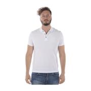 Emporio Armani Klassiska Polo Shirts för Män White, Herr