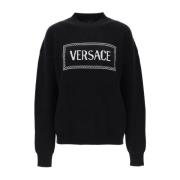 Versace Sweatshirts Black, Dam