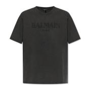 Balmain T-shirt med logotyp Black, Herr