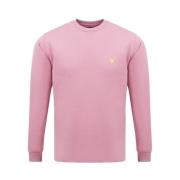 Lyle & Scott Casual Crewneck Sweatshirt för Män Pink, Herr