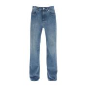 Salvatore Ferragamo Klassiska Straight Jeans Blue, Herr
