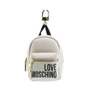 Love Moschino Väskcharm White, Dam