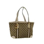 Gucci Vintage Pre-owned Canvas gucci-vskor Beige, Dam