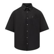 Ami Paris Short Sleeve Shirts Black, Herr