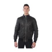 Daniele Alessandrini Leather Jackets Black, Herr