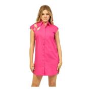 Jijil Rosa Cut Out Skjortklänning Pink, Dam