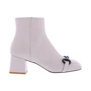 Paris Punk Ankle Boots White, Dam