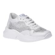 Baldinini Sneaker in white mesh White, Dam