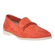 Baldinini Loafer in orange suede Orange, Dam