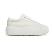 Calvin Klein Vita Läder Sneakers White, Herr