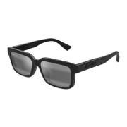 Maui Jim Hiapo AF 655-02 Matte Black Sunglasses Black, Unisex
