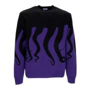 Octopus Lila/Svart Original Jumper Streetwear Purple, Herr