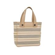 Burberry Vintage Pre-owned Canvas handvskor Beige, Dam