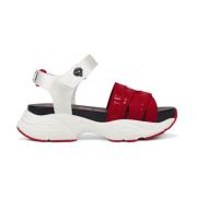 Ed Hardy Stiliga Sneakers för Bekväm Mode Red, Dam