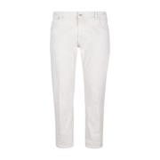 Eleventy Slim-fit Jeans White, Herr
