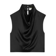 Saint Laurent Sleeveless Tops Black, Dam