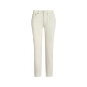 Ralph Lauren Cropped Jeans White, Dam