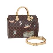 Louis Vuitton Vintage Pre-owned Canvas handvskor Brown, Dam