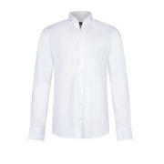 Cavallaro Slim Fit Piquo Skjorta med Stretch och Spridkrage White, Her...