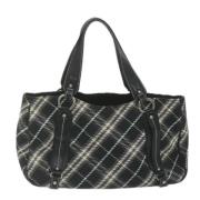 Burberry Vintage Pre-owned Canvas totevskor Black, Dam