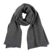 Drumohr Grått Cashmere Stickat Halsduk Gray, Herr