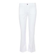 Liu Jo Cropped Jeans White, Dam